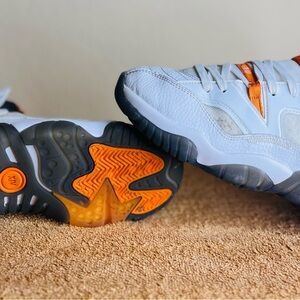 Air Jordan Jumpman Two Trey Starfish Orange,White, Size 6Y DQ8431-108